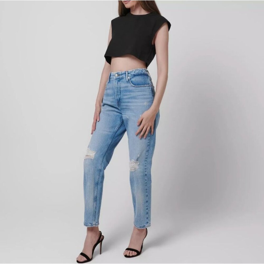 Good American $169 The Weekender Jeans NEW WITH TAGS